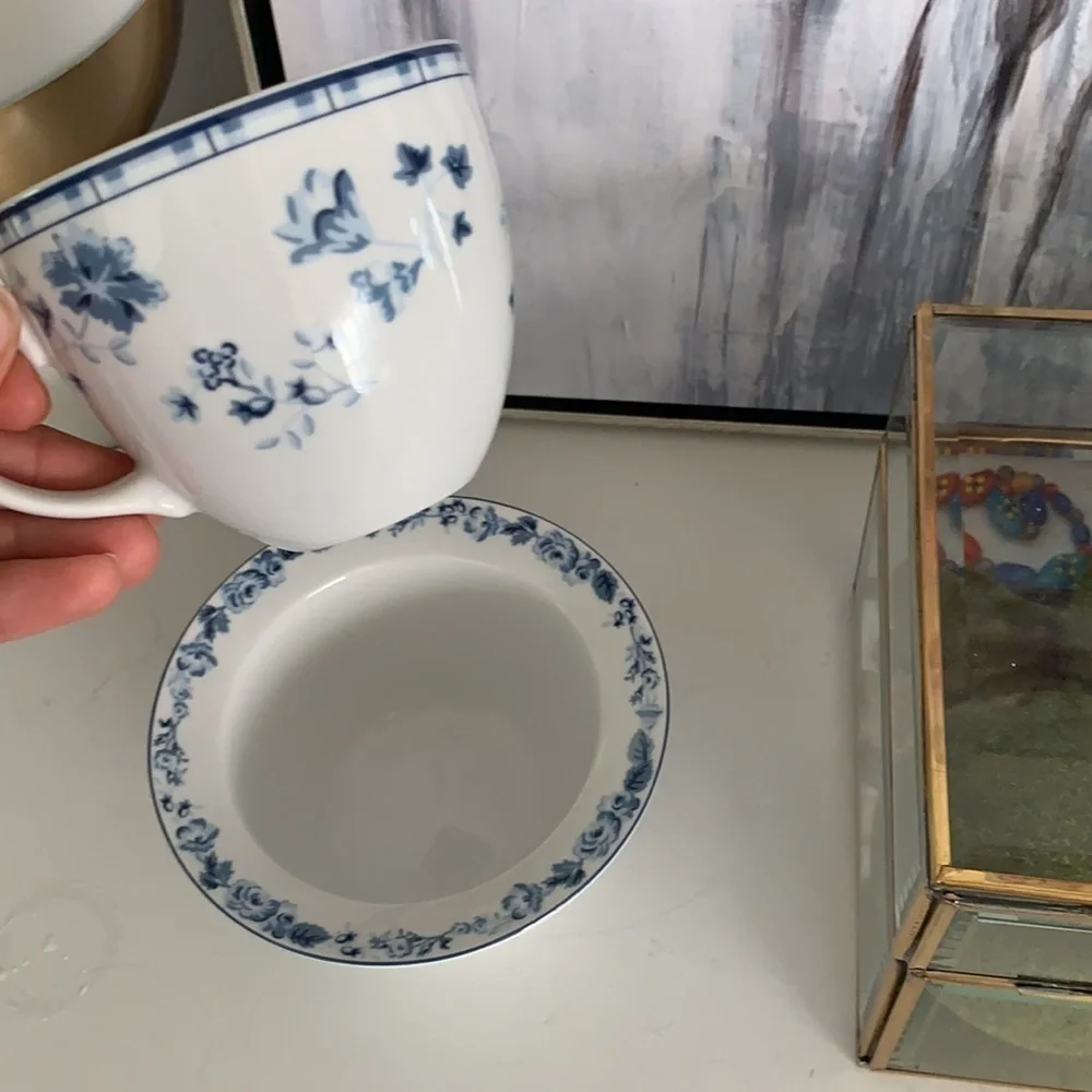 Laura‎ Ashley Sophia China coffee mug & cereal bowl